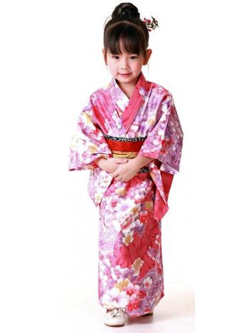 Silky Pink Mini Kimono