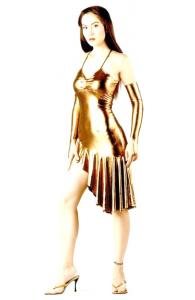 Sexy Short Gold Dress