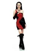 Red and Black Party Dress