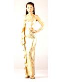 Gold Ruffle Dress