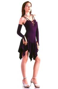 Deep Purple Mini Dress