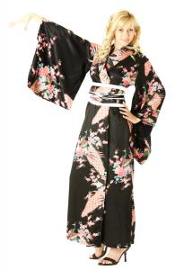 Sexy Black Kimono