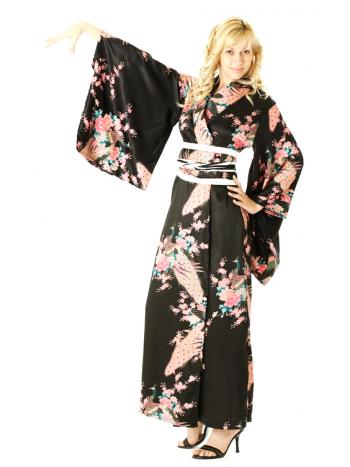 Sexy Black Kimono