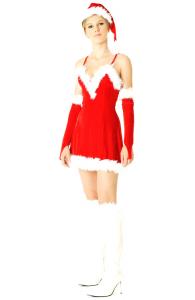 Velvet Santa Mini Dress