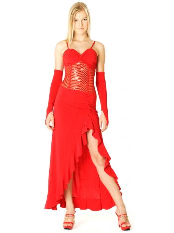 Trendy Red Salsa Dress