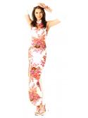 Elegant Magnolia Chinese Dress