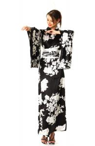 Black And White Kimono