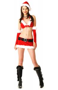 Sexy Santa Mini Skirt Outfit
