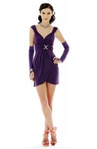 Chic Purple Mini Dress