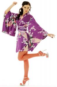 Short Purple Kimono