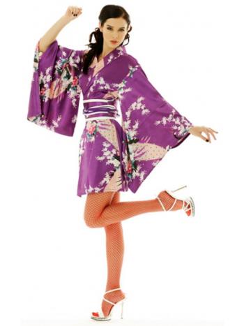 Short Purple Kimono