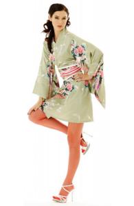 Short Honeydew Kimono