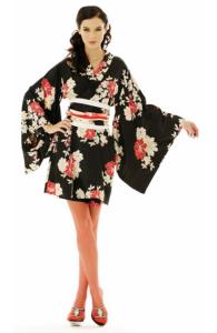 Short Floral Kimono