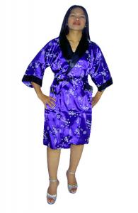 Royal Purple Silk Robe