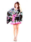 Vibrant Short Kimono