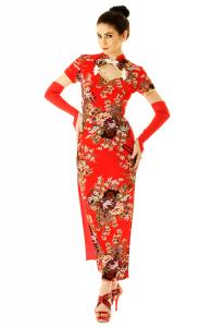 Long Elegant Oriental Gown