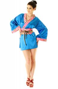 Azure Kimono Mini Dress