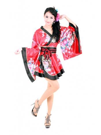 Red Mini Kimono