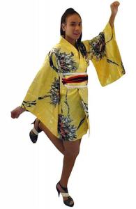 Yellow Kimono Top