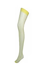 Yellow Fishnet Stockings