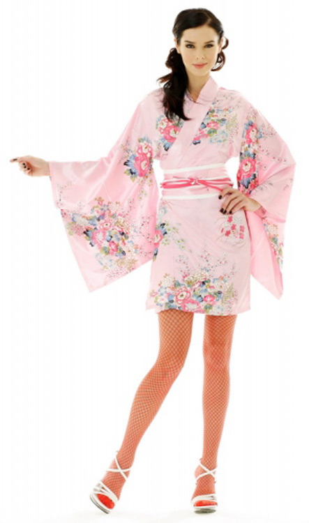 Short Pink Kimono - Short Yukata & Kimono - Neve Bianca